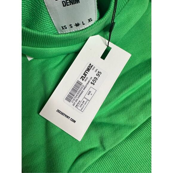 Ziggy Denim ZGY Denim Zee Oversized Sweatshirt Size Medium New - Picture 4 of 6